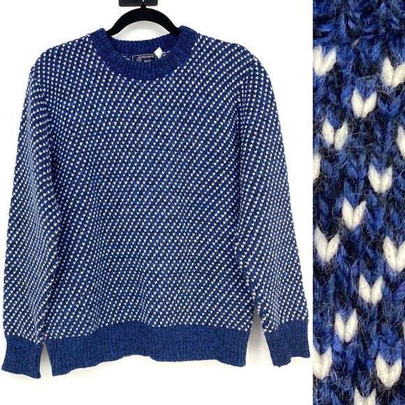 Vintage Sweaters Vintage Fisherman Wool Chunky Crew Neck Sweater